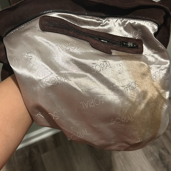 Suede fringe tote bag - Picture 3 of 8